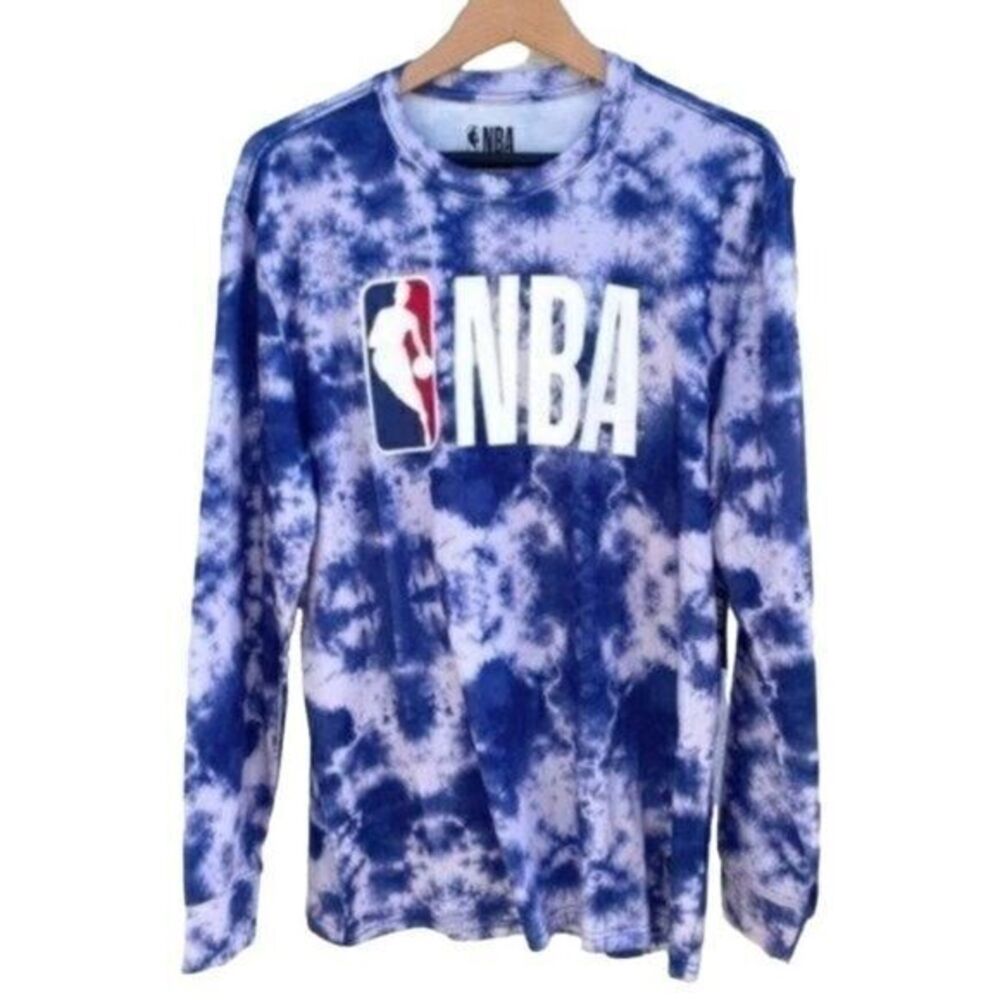 NBA Tie Dye Long Sleeve Shirt Medium New